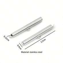 10pcs Stainless Steel Crimp End Beads Slide End Clasp With Chain Buckles Tubes Slider End Caps Connectors DIY Jewelry Accessories