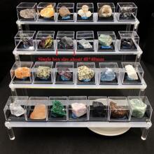 100% 纯天然水晶矿物标本，带盒，适合教学或家居装饰，最佳礼物 - 彩色 - 查看 8