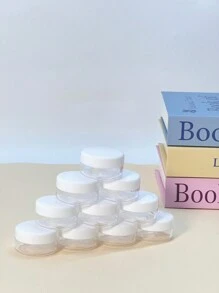 1pc/5pcs/10pcs Bộ chai du lịch 5g/10g/15g/20g, Dùng cho gia đình & sử dụng hàng ngày, Phụ kiện du lịch thiết yếu, Hộp đựng có nắp vặn, Dùng cho sản phẩm làm đẹp, Tinh dầu, Dùng cho sữa tắm/dầu xả/dầu gội/sữa rửa mặt/xà phòng rửa tay/xà phòng rửa chén/kem dưỡng da - trắng - Xem 15