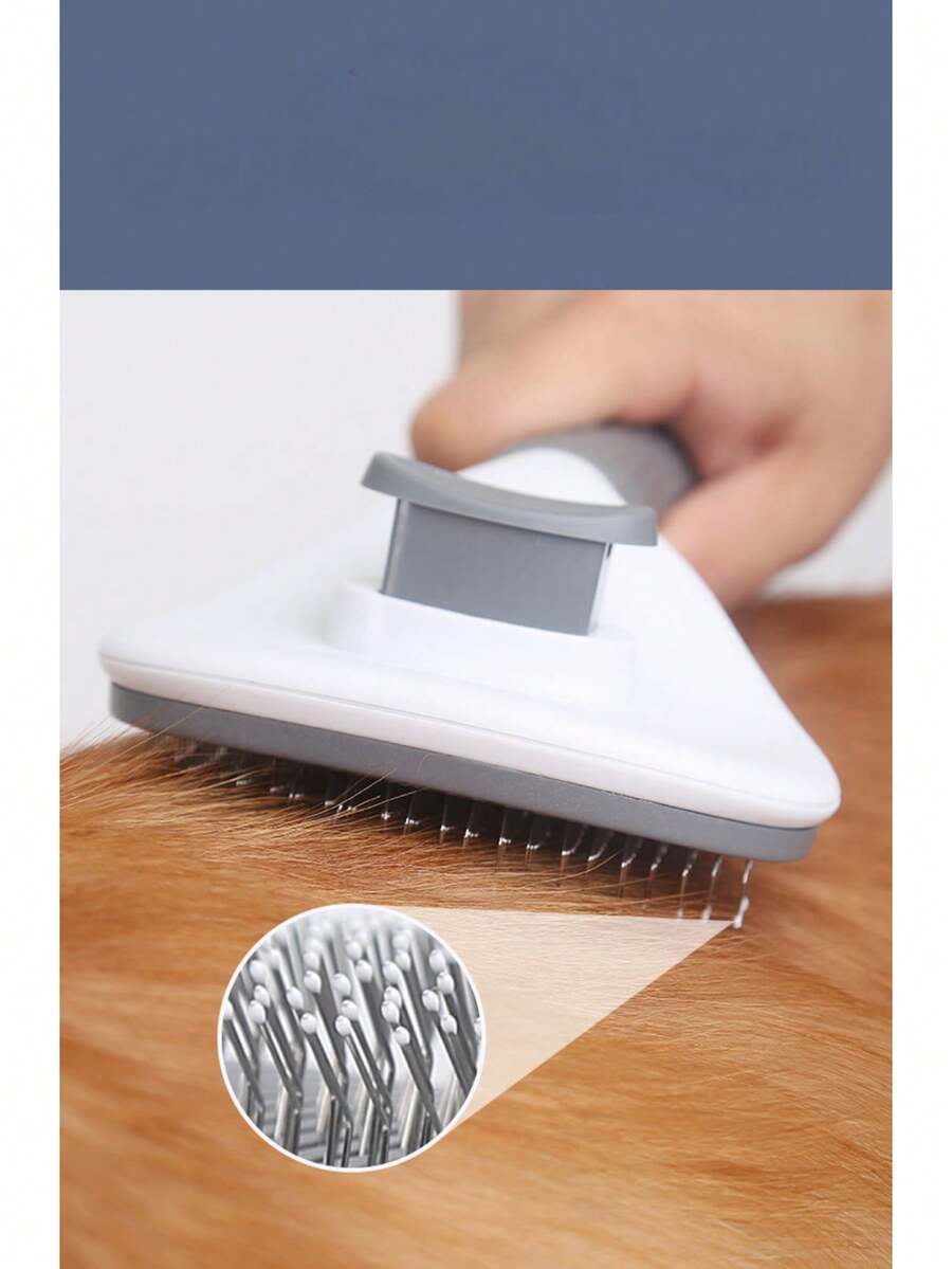 Pet Fur Brush, OneClick Hair Shedding Brush For Cats & Dogs, Grooming