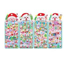 2 miếng dán xốp Giáng sinh phong cách ngẫu nhiên, hình nổi 3D, hình ông già Noel, tuần lộc, bông tuyết, trang trí tiệc, hình dán không khí lễ hội Giáng sinh để trang trí cốc, sổ tay, máy tính, điện thoại, hộp đựng bút chì, v.v. - Nhiều màu - Xem 1