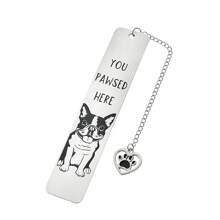 A Cute Pet Dog Bookmark, Suitable For Office, Learning, And Writing. Choose One To Accompany You Home During Reading Time!,School Supplies,Back To School - Black and White - View 10