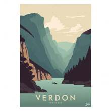 1 件复古法国旅行马赛韦尔东滚球海报和印刷品帆布画墙壁艺术画适用于客厅家居装饰无框架 - 彩色 - 查看 9