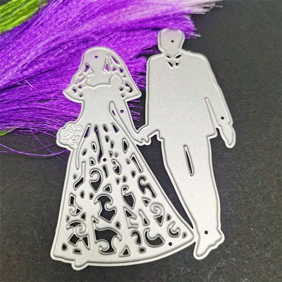 Metal Carbon Steel People Shaped Dies Set, For DIY Paper Art Crafts