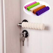 2pcs Door Handle Protective Cover, Anti-Static Anti-Collision Child, Thickened Spiral Baby Room Door Handle Anti-Collision Cover,Cute Stuff - Multicolor - View 2