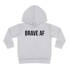 Brave AF Toddler Pullover Fleece Hoodie - 黑色 - 查看 1