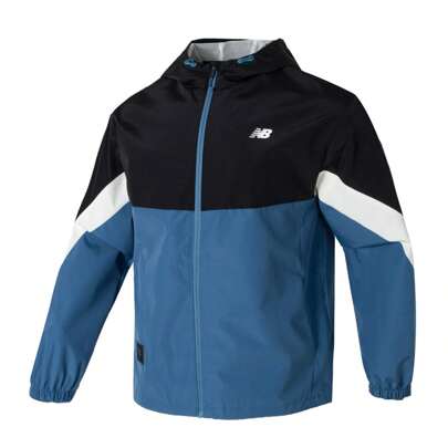 New Balance 男友风男士运动夹克，编织休闲健身跑步外套