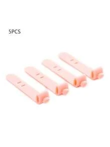 5pcs Desk Cable Management Silicone Ties, Headphone Anti-Lost, Wire Organizer Straps