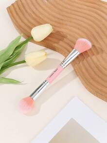 1 chiếc cọ đơn hai đầu, cọ đánh phấn phủ dạng bột, cọ tạo khối, dụng cụ làm đẹp cầm tay - Nhiều màu - Xem 3