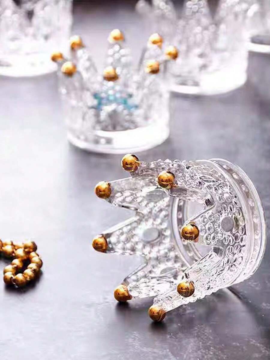 1 Giá trang trí đa năng, Thiết kế vương miện pha lê hình cô gái dễ thương, Trang sức/Trưng bày/Đế nến - Nhiều màu - Xem 1