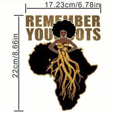 Bộ miếng dán chuyển nhiệt phong cách Châu Phi 1/2/3, dành cho nam giới, ghi nhớ nguồn gốc của bạn, dành cho túi đựng quần áo - Nhiều màu - Xem 2