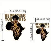 Bộ miếng dán chuyển nhiệt phong cách Châu Phi 1/2/3, dành cho nam giới, ghi nhớ nguồn gốc của bạn, dành cho túi đựng quần áo - Nhiều màu - Xem 3