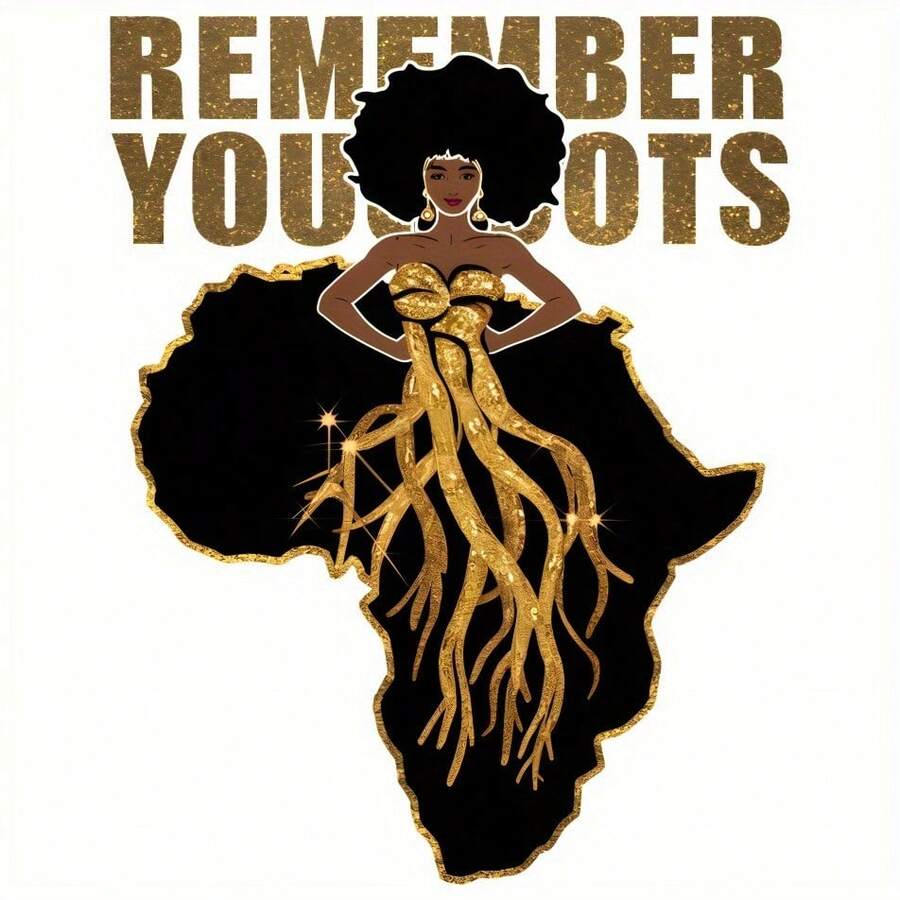 Bộ miếng dán chuyển nhiệt phong cách Châu Phi 1/2/3, dành cho nam giới, ghi nhớ nguồn gốc của bạn, dành cho túi đựng quần áo - Nhiều màu - Xem 1