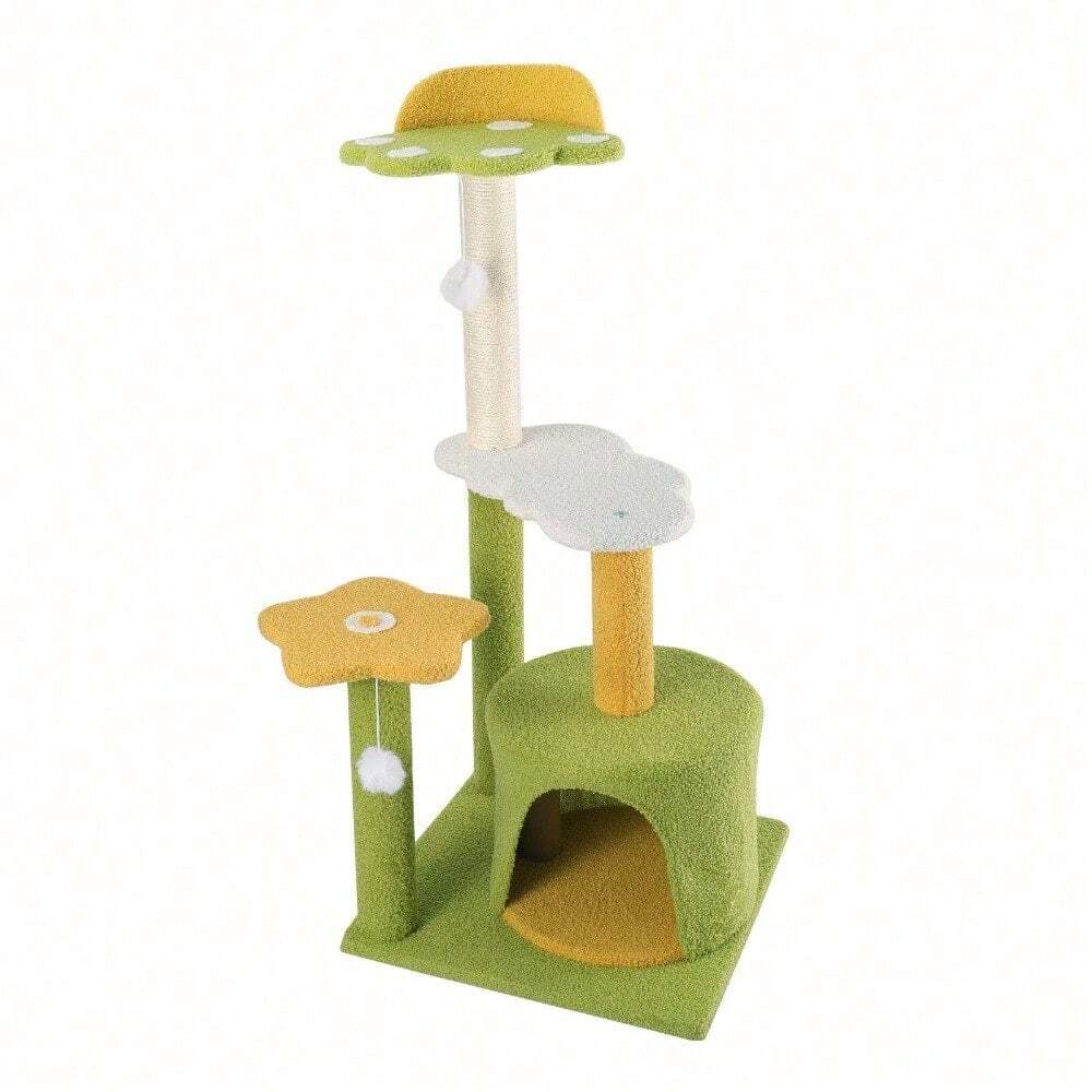 Cat Tree Tower Kitten Play Scratching Post Condo House Cats Scratcher