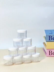 1pc/5pcs/10pcs Bộ chai du lịch 5g/10g/15g/20g, Dùng cho gia đình & sử dụng hàng ngày, Phụ kiện du lịch thiết yếu, Hộp đựng có nắp vặn, Dùng cho sản phẩm làm đẹp, Tinh dầu, Dùng cho sữa tắm/dầu xả/dầu gội/sữa rửa mặt/xà phòng rửa tay/xà phòng rửa chén/kem dưỡng da - trắng - Xem 21
