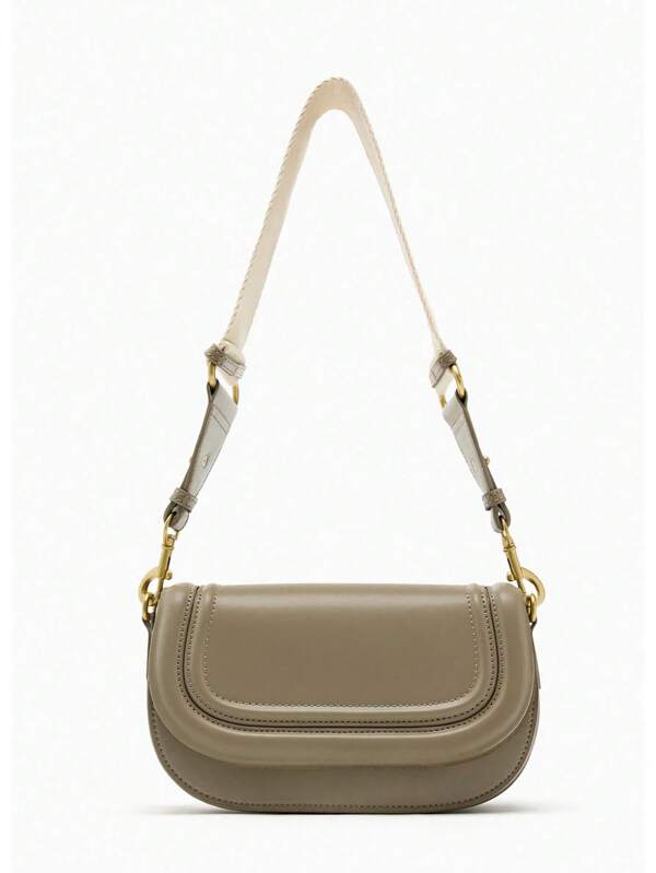 New Fashionable Casual Retro Solid Color Large Capacity Adjustable Shoulder Strap Multi-Functional Crossbody Bag, Suitable For Parties, Gatherings, Outings, Shopping And Daily Use For Storing Coins, Phones And As Work Bag For White Collars, College Students And Office Workers That Commute, Bag For Women Elegant