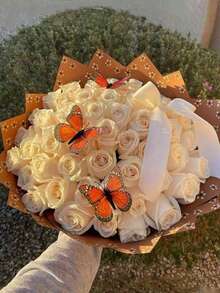 1/10/0 件防水花卉包装纸墨西哥风格防水巴罗风格花束鲜花包装纸花店工艺用品花卉包装纸 - 彩色 - 查看 1