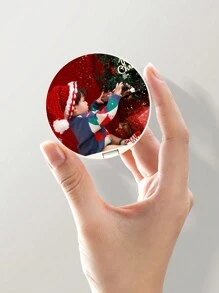 1 Piece Customized Leather Phone Case Holder With Mirror, Build-In Multi-Functional Phone Grip, Foldable Makeup Mirror, Personalized Pocket Mirror, Creative Gift Opinions, Lightweight Daily Mirror Widgets. - Multicolor - View 7