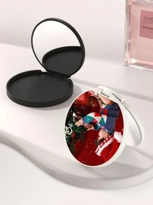 1 Piece Customized Leather Phone Case Holder With Mirror, Build-In Multi-Functional Phone Grip, Foldable Makeup Mirror, Personalized Pocket Mirror, Creative Gift Opinions, Lightweight Daily Mirror Widgets. - Multicolor - View 2