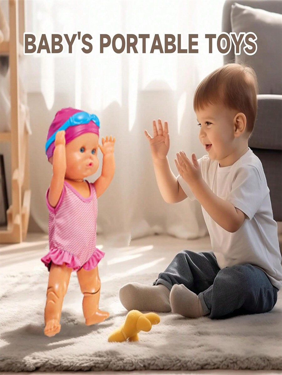 New Waterproof Swimming Doll, Electric Swimming Baby Doll, Swimming