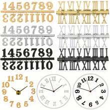 1pc Digital Clock Number Set, Includes Arabic Numerals And Roman Numerals, DIY Clock Numbering Replacement Parts For Clock Repair And Design,Home Decor ,Room Decor Alarm Clock Bedroom Decor Dormitory Decor Back To School - Multicolor - View 5