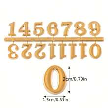 1pc Digital Clock Number Set, Includes Arabic Numerals And Roman Numerals, DIY Clock Numbering Replacement Parts For Clock Repair And Design,Home Decor ,Room Decor Alarm Clock Bedroom Decor Dormitory Decor Back To School - Multicolor - View 9