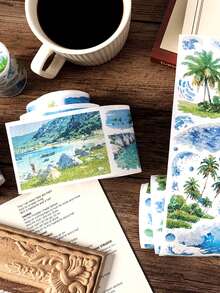 1卷 Infeel.Me 自然主题和纸胶带，海洋和山脉，适合剪贴簿、DIY 装饰 - 彩色 - 查看 6