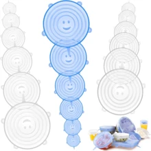 6pcs Silicone Elastic Cover, Reusable Food Storage Bowl Cover, Silicone Cover Cover, Dishwasher And Refrigerator Safe Storage, Kitchen Supplies/6pcs Silicone Stretch Lids, Reusable Food Storage Lids For Bowls, 6 Different Sizes To Fit Most Containers, Dishwasher And Refrigerator Safe Storage, Kitchen Supplies Seafood Boil - Multicolor - View 10