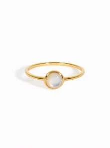 Einzigartige minimalistische 925er Sterling Silber Ringe mit eingelassenen weißen Steinen, wasserdicht, feiner Schmuck für Frauen für den täglichen Gebrauch