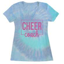 Cheer  Cheerleader Ladies V-Neck T-Shirt - Heather grey - View 9