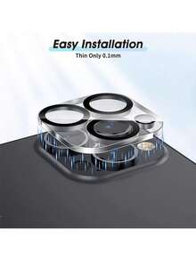 Protective Glass Films Camera Lens Compatible IPHONE - Trong suốt+iPhone 15 pro - Xem 2