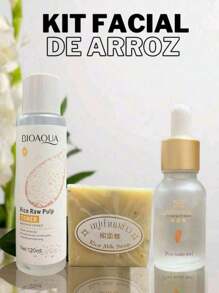 3PZS KIT DE ARROZ FACIAL TONICO - Blanco - Ver 1