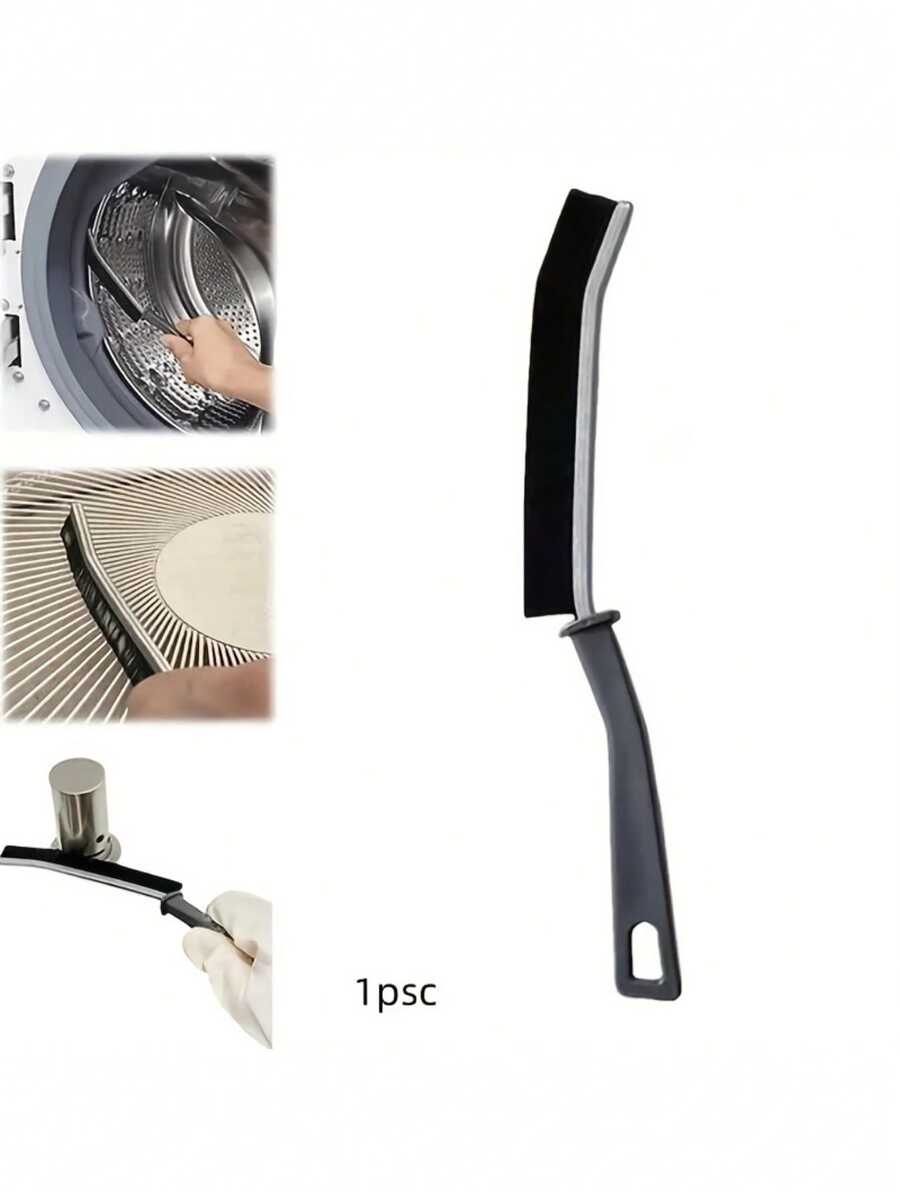 多功能硬毛刷适用于缝隙和角落：适用于厨房、浴室、客厅、卧室 - 无需电源 - 黑色 - 查看 1