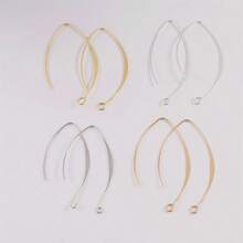 10/20pcs/Pack Copper French V-Shape Earring Hooks, Earring Components DIY Jewelry Making Supplies - 20pcs/pack - View 7