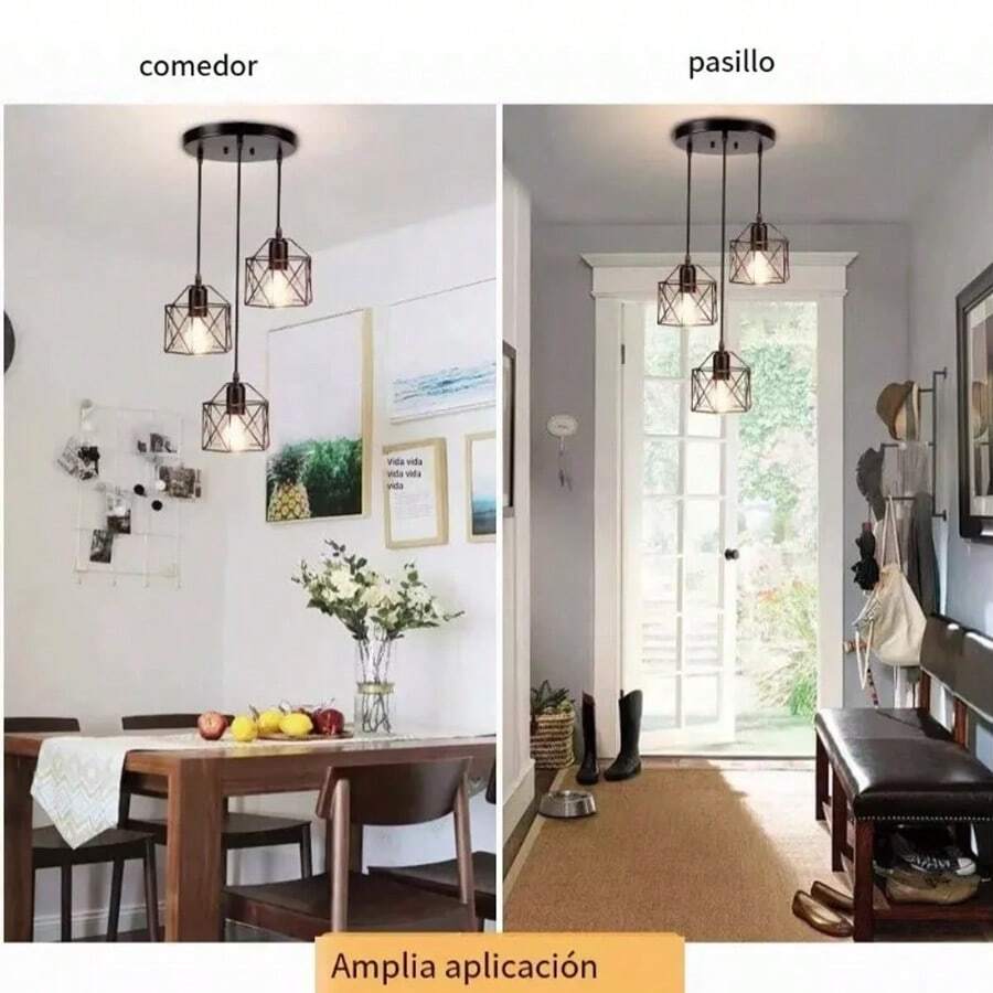 Lámpara De Techo E26 3 En 1 Para Cocina, Comedor - Blanco Cálido - Ver 1