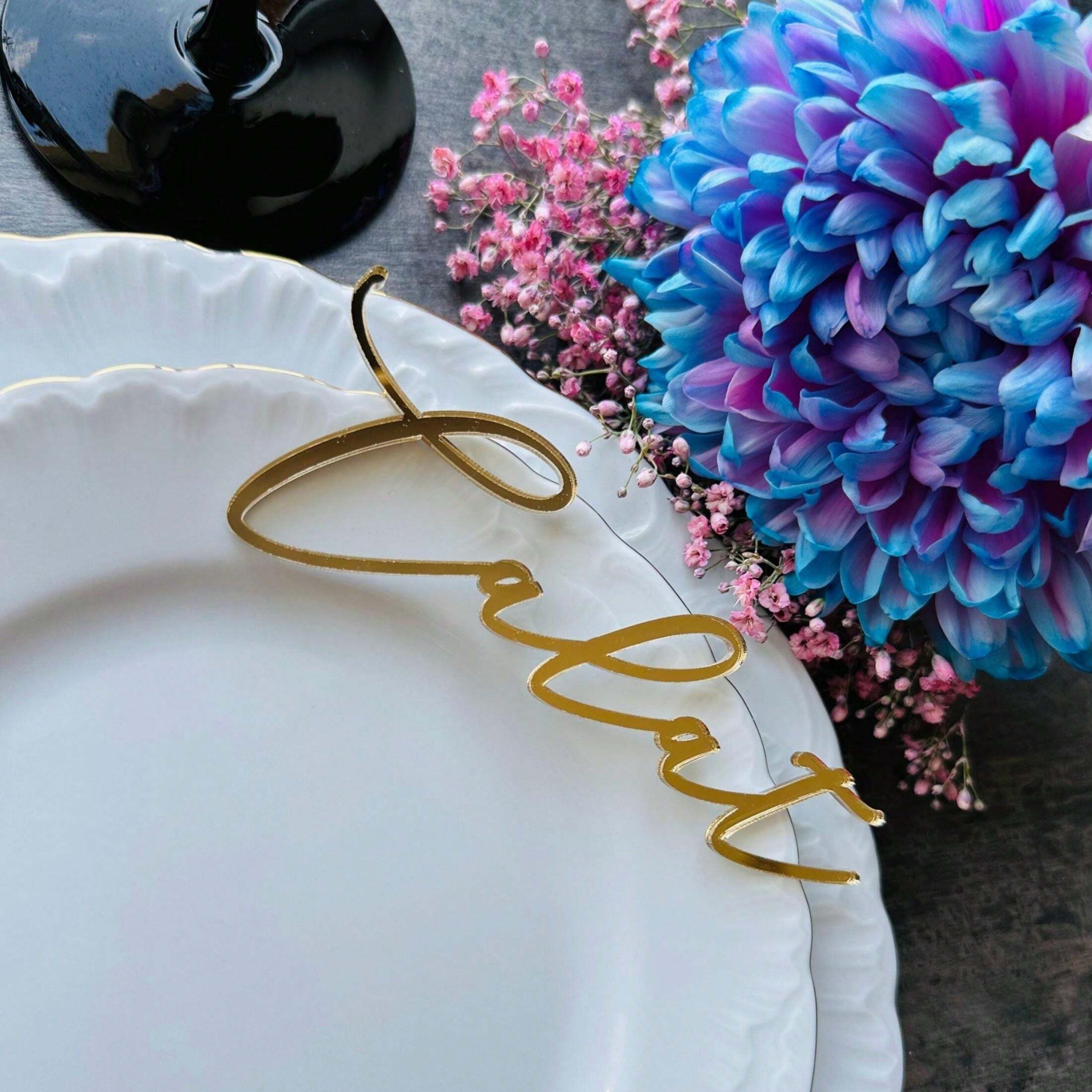 Gold Mirror Place Cards Luxury Wedding Place Cards Gold Mirror TAGS