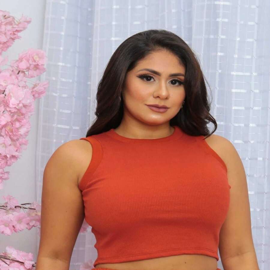 Ribbed Blouse - A Wild Card - Màu Cam cháy - Xem 1