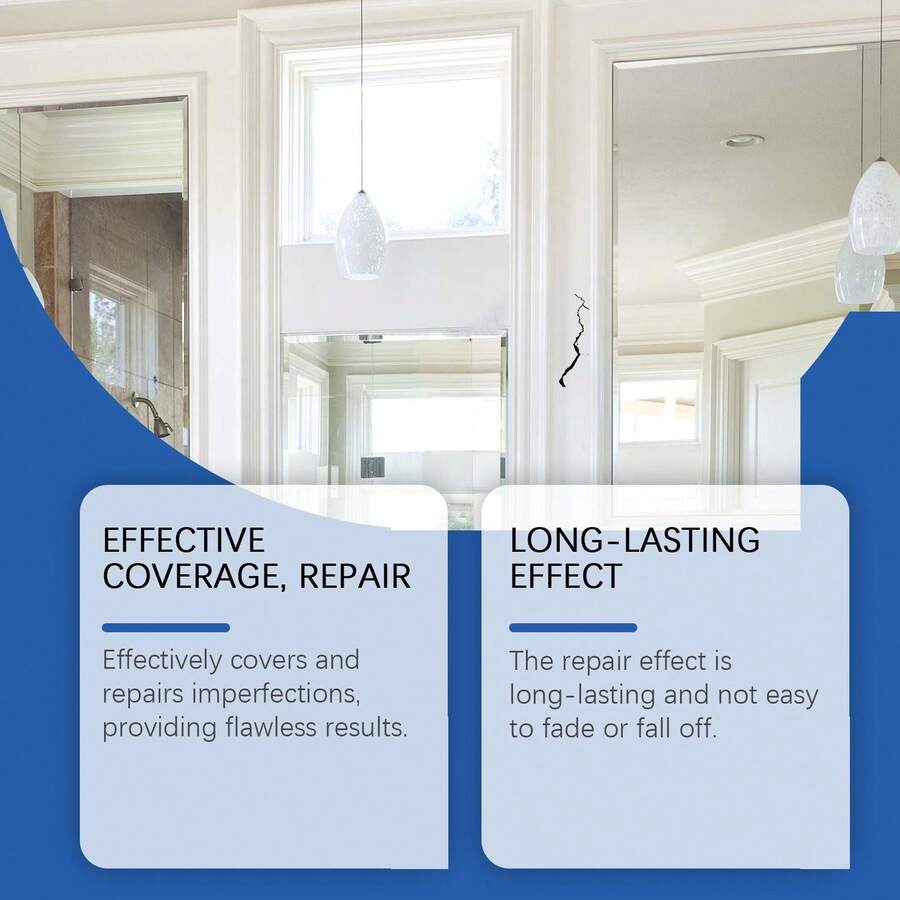 White Wall Repair Paint, MultiPurpose Waterproof Paint For Covering