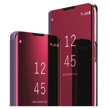 豪华镜面翻盖保护壳适用于三星 S24Ultra S23Ultra Galaxy S24 S23 S22 S21 S20 S10 S9 S8 FOLD2 FOLD3 FOLD 4 FOLD 5 FOLD 6、Apple、Xiaomi11Ultra Plus；还兼容三星 Galaxy A12 A13 A14 A35 A52 A53 A54 A55、三星 Galaxy NOTE 8 NOTE9 NOTE10 NOTE20，兼容 6 7 X 11 12 13 13pro 13promax 14 14pro 14promax 15 15pro 15promax 16 16pro 16promax 系列