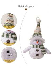 1PC Đồ trang trí Giáng sinh, Đồ trang trí không khí Giáng sinh, Đồ trang trí người tuyết mùa đông, Mũ len xanh Giáng sinh có đèn trang trí Quà tặng tốt nhất - Nhiều màu - Xem 7