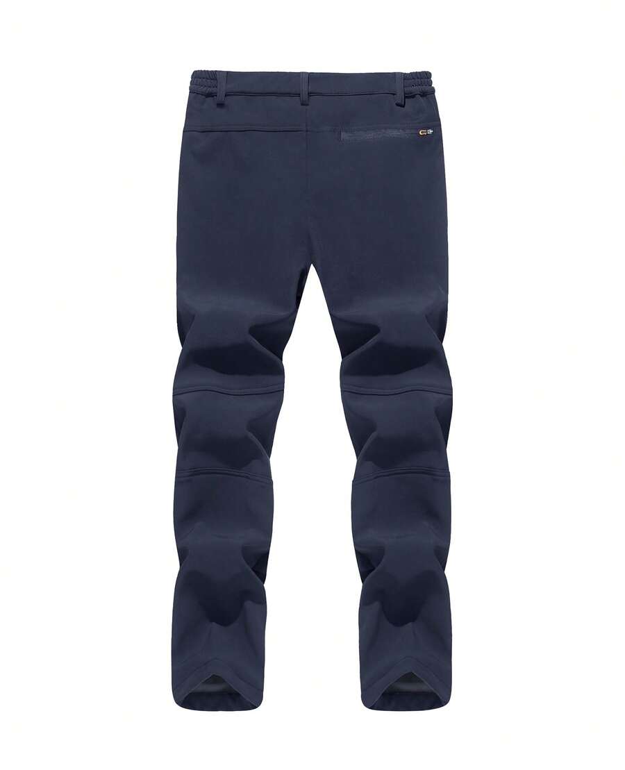 Men's Mountain Ski Snow Pants Softshell Hiking Pants Insulated Fleece