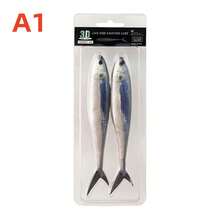 2 Mồi mềm giống thật, Mồi câu cá đuôi chẻ, Phụ kiện câu cá - nhiều màu - Xem 9