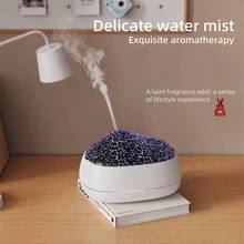 1PC香薰机家用彩色香薰机大气光火山精油精致喷雾香薰加湿器 - 彩色 - 查看 9