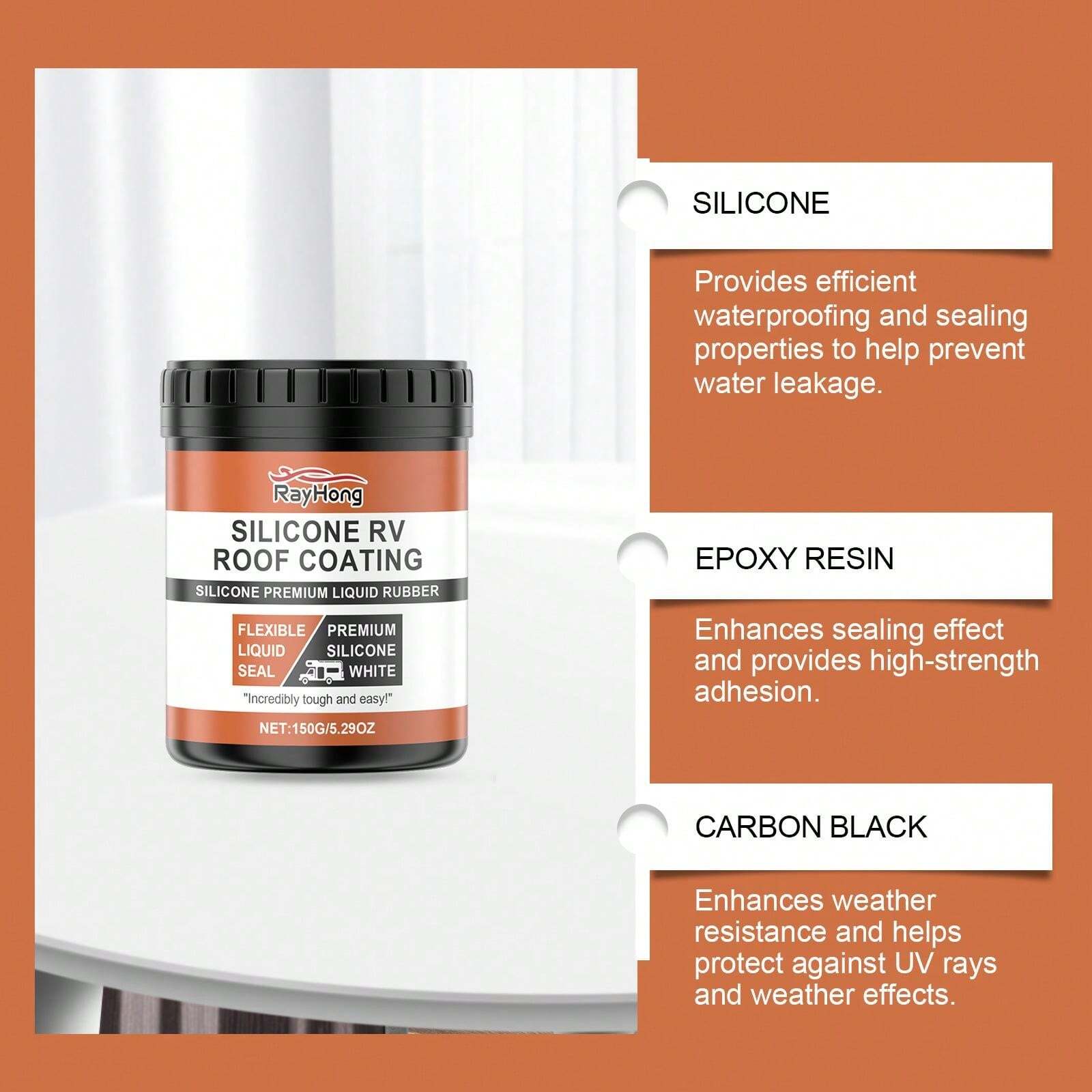 Silicone RV Roof Paint RV Roof Repair Wood Paint Leak Sealant for Sale