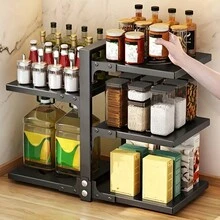 1 cái Giá để nồi và chảo cho tủ, Giá để nồi có thể điều chỉnh cho dưới tủ, Giá để nồi để sắp xếp & lưu trữ, Giá để nắp nồi chống gỉ - Nhiều màu - Xem 11