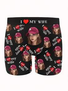 Custom Face Boxers For Men, Personalized Photo Underwear, Custom Face Boxer Briefs, Personalized Boxers For Husband, Custom Face Underwear, Custom Funny Faces Boxers Briefs, Anniversary Gift, Valentine Gift, Birthday Gift, Wedding Gift, Best Friend Gift, Gift For Boyfriend, Gift For Husband, Gift For Him, 1pc,Easy Comfort,Underwear & Sleepwear,Customized Men Underwear