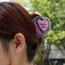 1 Chiếc Bánh Acetate Cá Nhân Hóa Bánh Cung Hoàng Đạo Kẹp Tóc Cho Bé Quà Tặng Ngày Của Mẹ - Nhiều màu - Xem 4