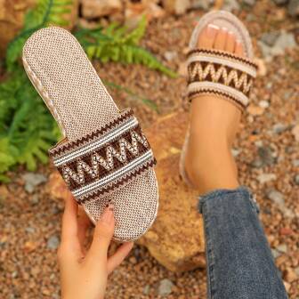 Women's Floral Print Strappy Elegant Versatile Casual Platform Wedge Sandals