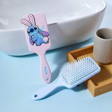 Miniso Lilo And Stitch Square Massage Air Bag Comb Achieve High Crown Top Fluffy Hairstyle Painless Hairdressing Combing (Pink) - Pink - View 9