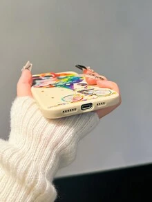 热气球自行车气球印花手机壳 - 手机壳和保护套套装兼容 iPhone 15、14、13、12、11、XS、XR、X、7、8 Plus、Pro、Max、Mini，具有独特设计和全身保护 - 彩色 - 查看 4